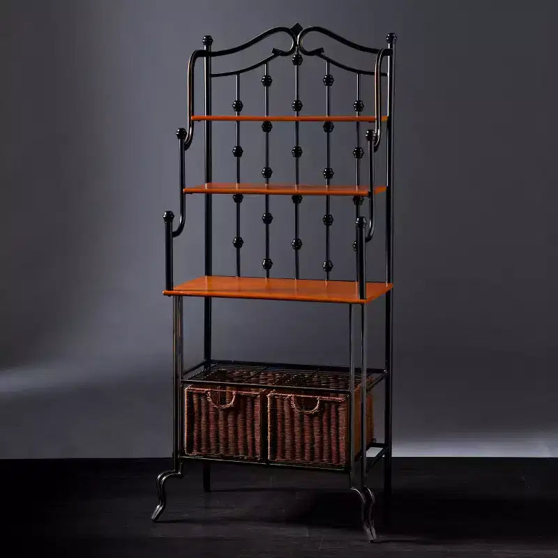 Étagère de boulanger Saint Pierre – Noir/Brun – SEI