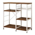 Karl Home 3-Tier Kitchen Baker's Rack Utility Storage Shelf Microwave Stand Storage Cart