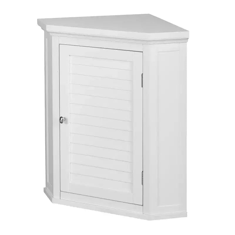 Armoire d'angle murale amovible Teamson Home Glancy à deux portes, vert sauge