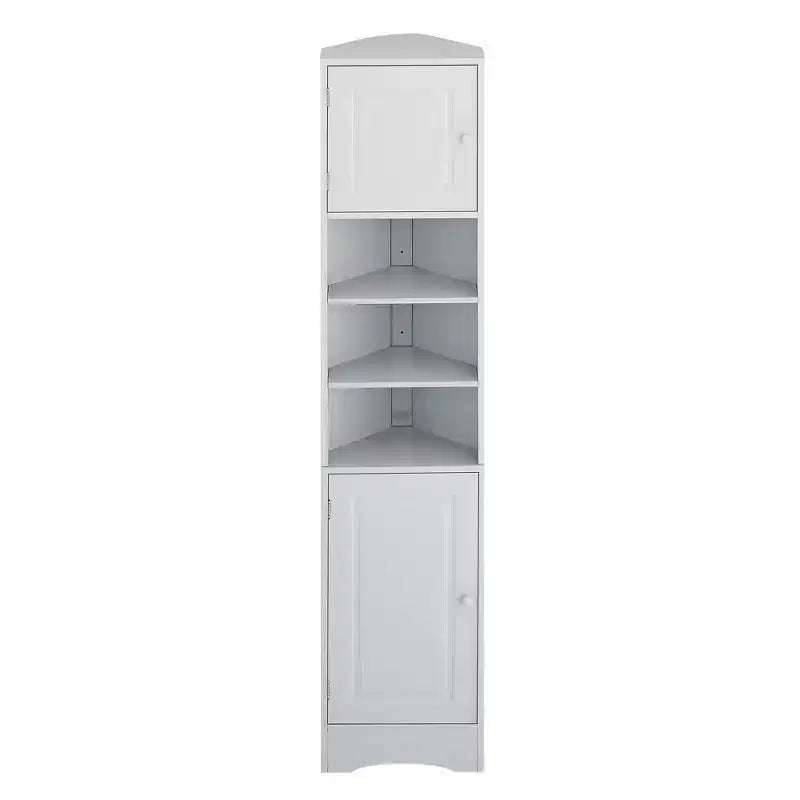 CASAINC 66.9H Tall Corner Cabinet with 2 Doors, Adjustable Shelves, Multi-Functional Storage
