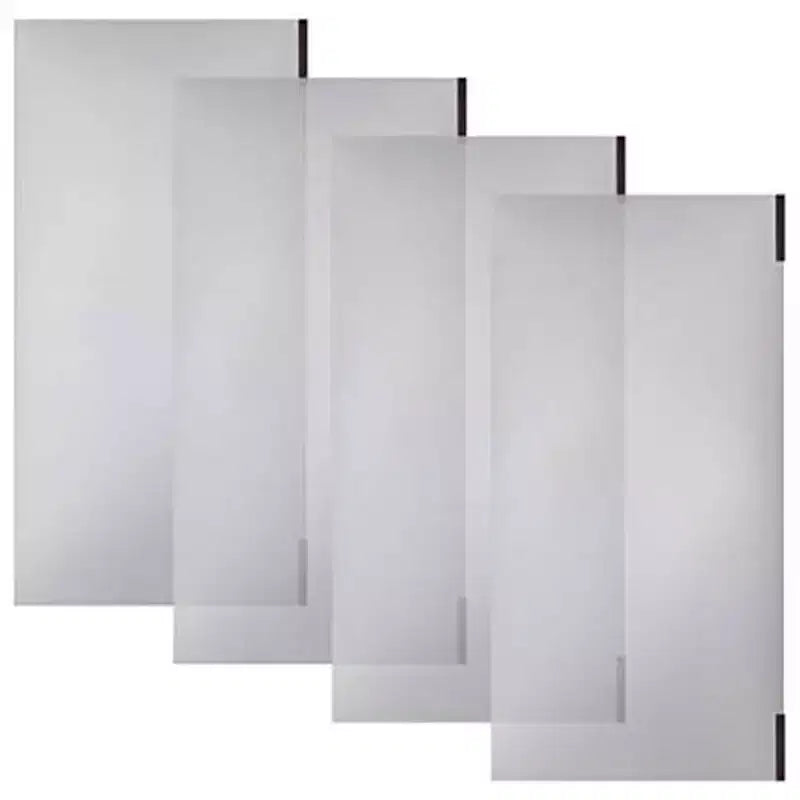 Étagère de rangement pliable polyvalente à 4 niveaux sur roulettes, fournie avec 4 tapis de protection imperméables magnétiques pour étagères en fil métallique, gris