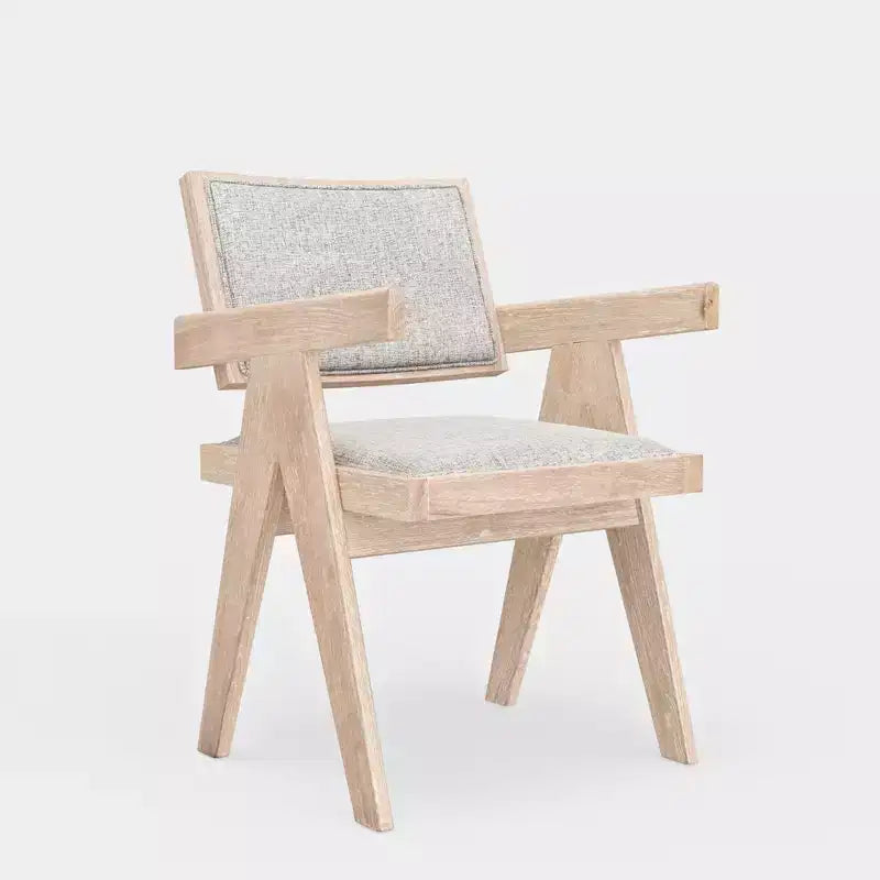 Ensemble de 2 chaises de salle à manger rembourrées, couleur bois flotté