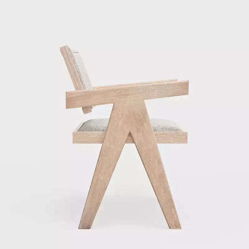 Ensemble de 2 chaises de salle à manger rembourrées, couleur bois flotté