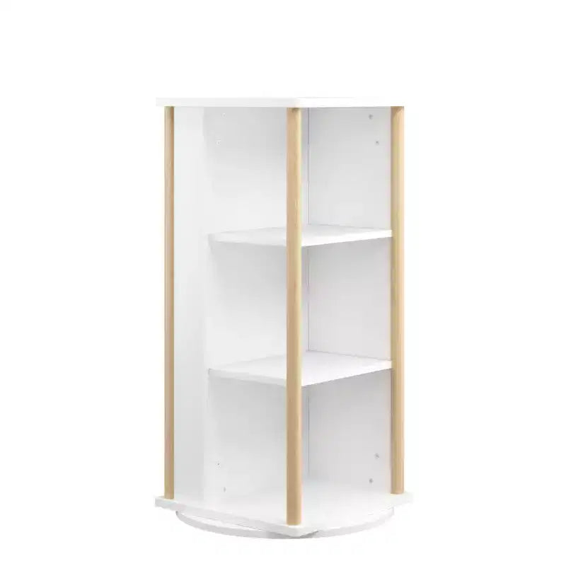 Bibliothèque rotative à 360° pour enfants avec tableau, étagère à livres rotative en bois à 3 niveaux et organiseur de jouets pour chambre de bébé et salle de jeux