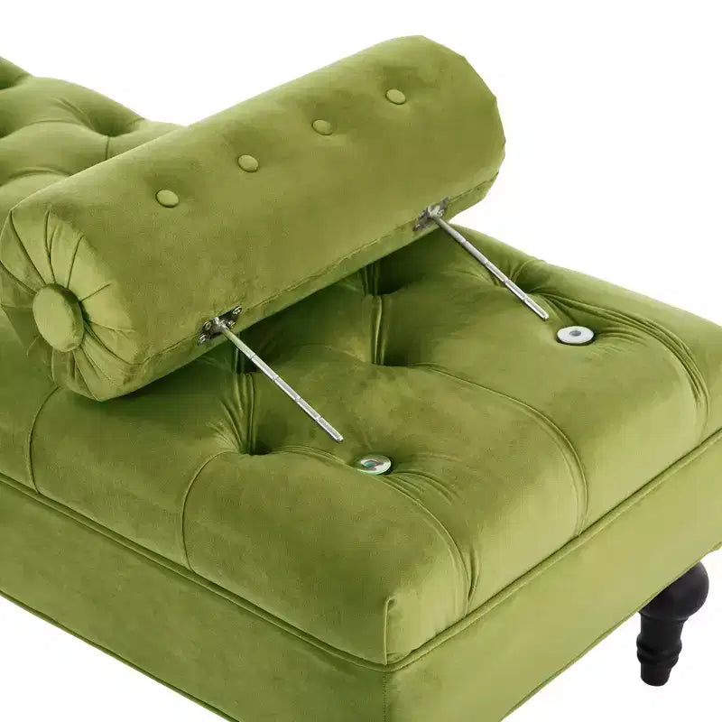 Banc de bout de lit, banc capitonné en velours, pouf de chambre à coucher, banc d'entrée de placard avec 2 oreillers détachables
