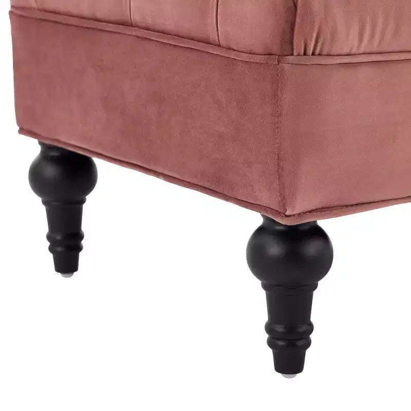 Banc de bout de lit, banc capitonné en velours, pouf de chambre à coucher, banc d'entrée de placard avec 2 oreillers détachables