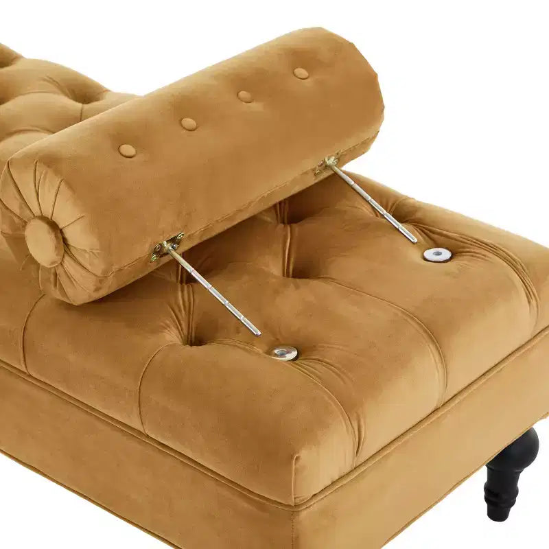 Banc de bout de lit, banc capitonné en velours, pouf de chambre à coucher, banc d'entrée de placard avec 2 oreillers détachables