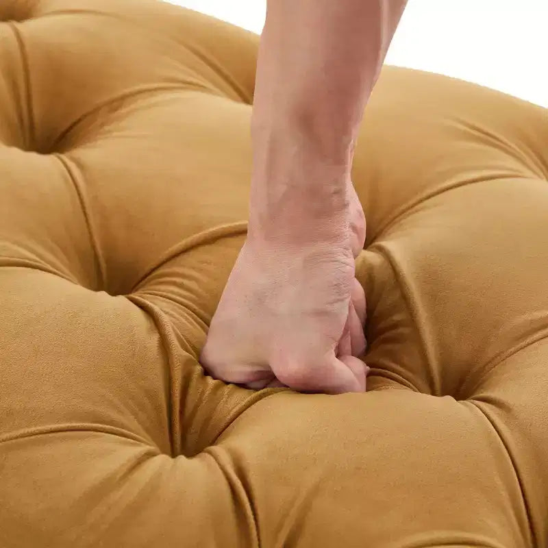 Banc de bout de lit, banc capitonné en velours, pouf de chambre à coucher, banc d'entrée de placard avec 2 oreillers détachables
