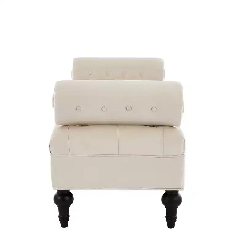 Banc de bout de lit, banc capitonné en velours, pouf de chambre à coucher, banc d'entrée de placard avec 2 oreillers détachables