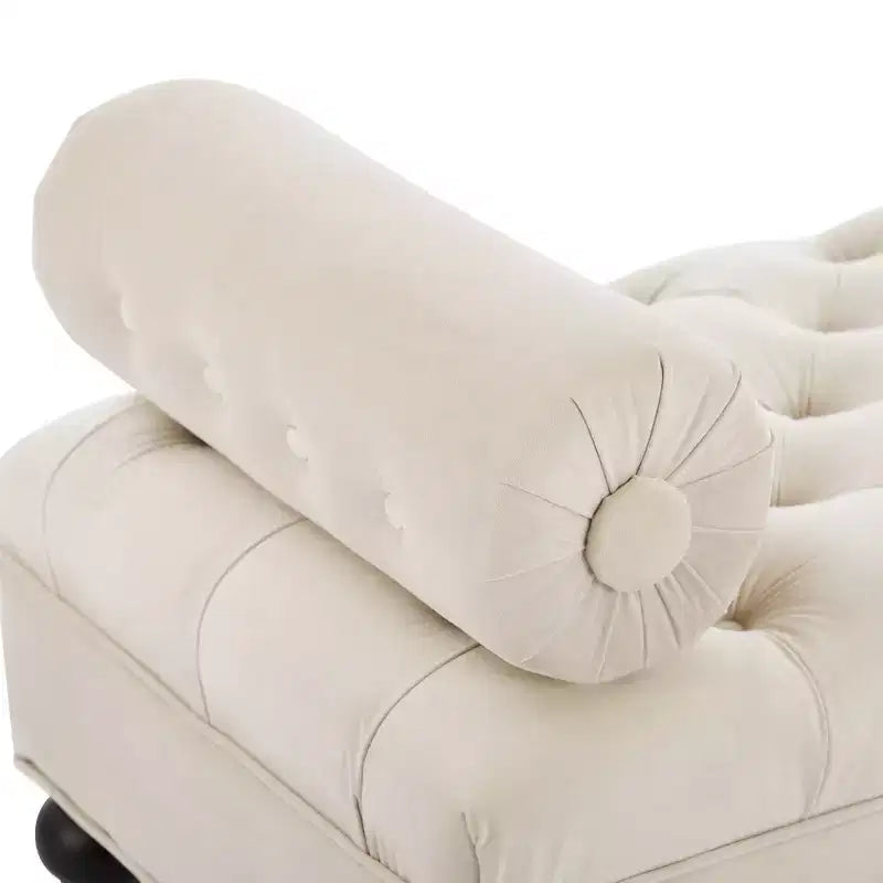 Banc de bout de lit, banc capitonné en velours, pouf de chambre à coucher, banc d'entrée de placard avec 2 oreillers détachables