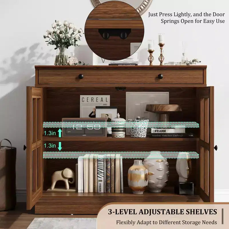 Meuble de Rangement de Cuisine, Buffet avec Rangement, Meuble Bar à Café Moderne, pour Salle à Manger, Cuisine