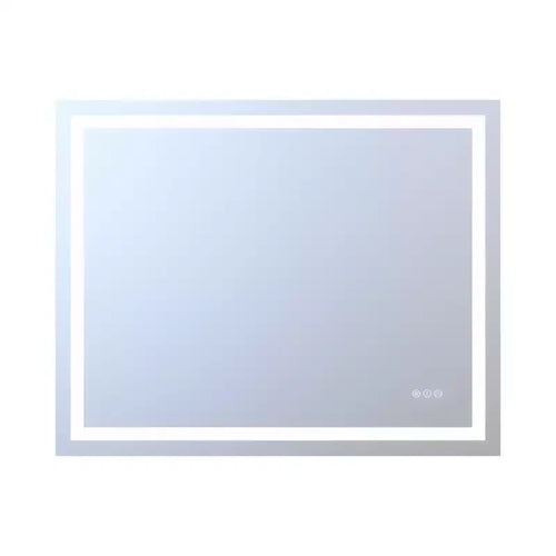 Miroir mural de salle de bain 40x32 avec 3 couleurs, miroir de courtoisie intelligent anti-buée en verre trempé homologué ETL