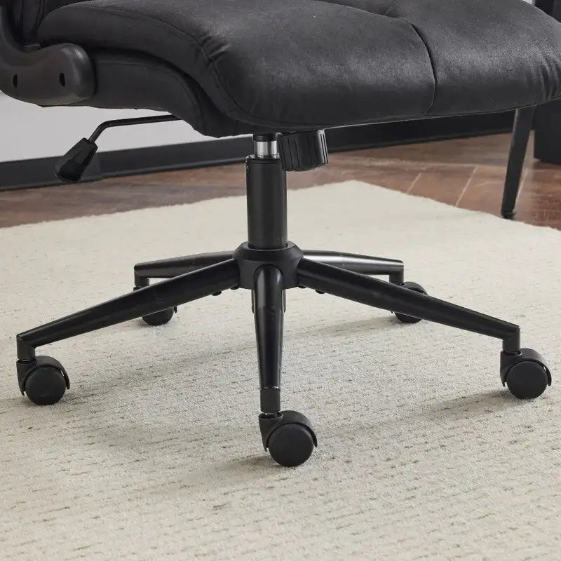 Chaise de bureau pivotante à dossier mi-hauteur 28W avec accoudoirs réglables - N/A