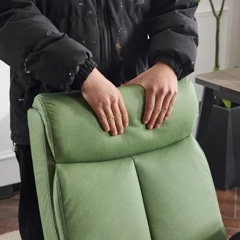 Chaise de bureau pivotante à dossier mi-hauteur 28W avec accoudoirs réglables - N/A