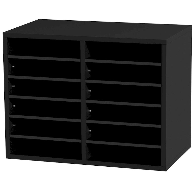 Organisateurs de documents de bureau à 12 compartiments avec étagères réglables et amovibles – Un ajout parfait à tout espace