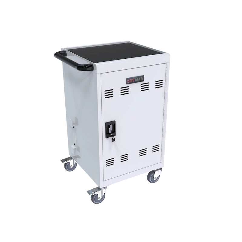 Chariot et armoire de recharge mobile pour tablettes et ordinateurs portables 32 appareils