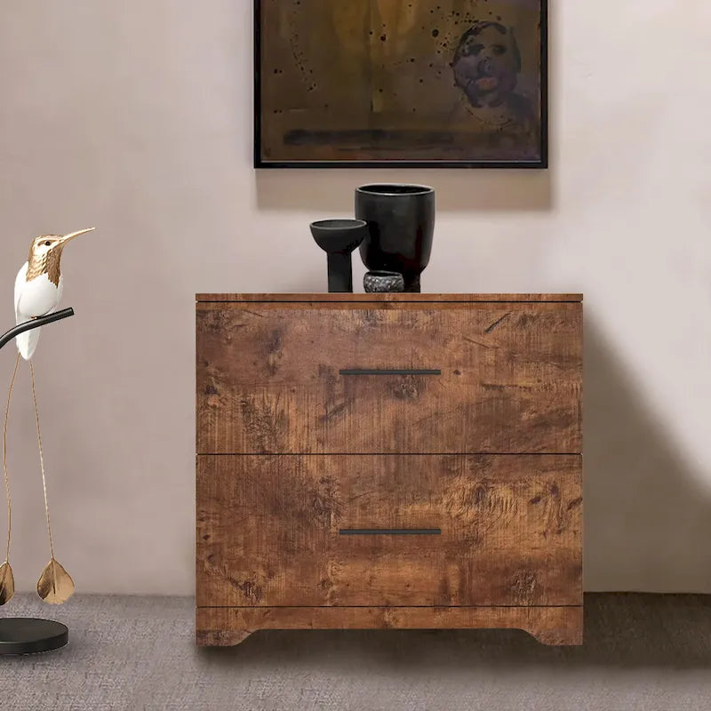 Classeur latéral à 2 tiroirs, meuble de rangement pour bureau à domicile