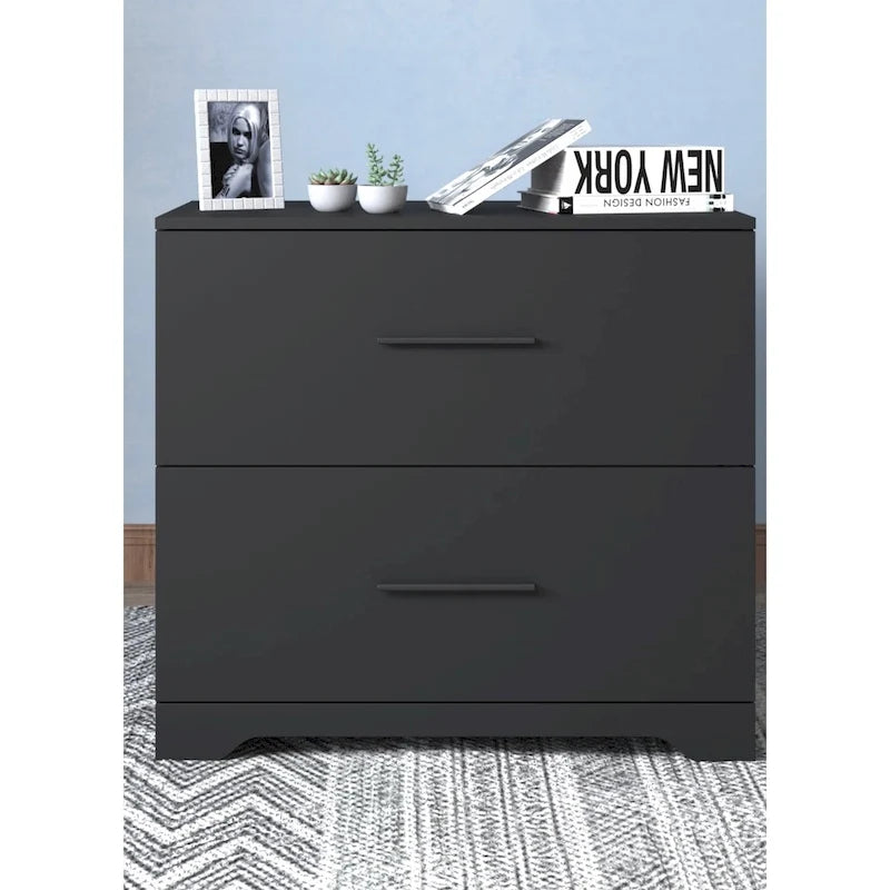 Classeur latéral à 2 tiroirs, meuble de rangement pour bureau à domicile