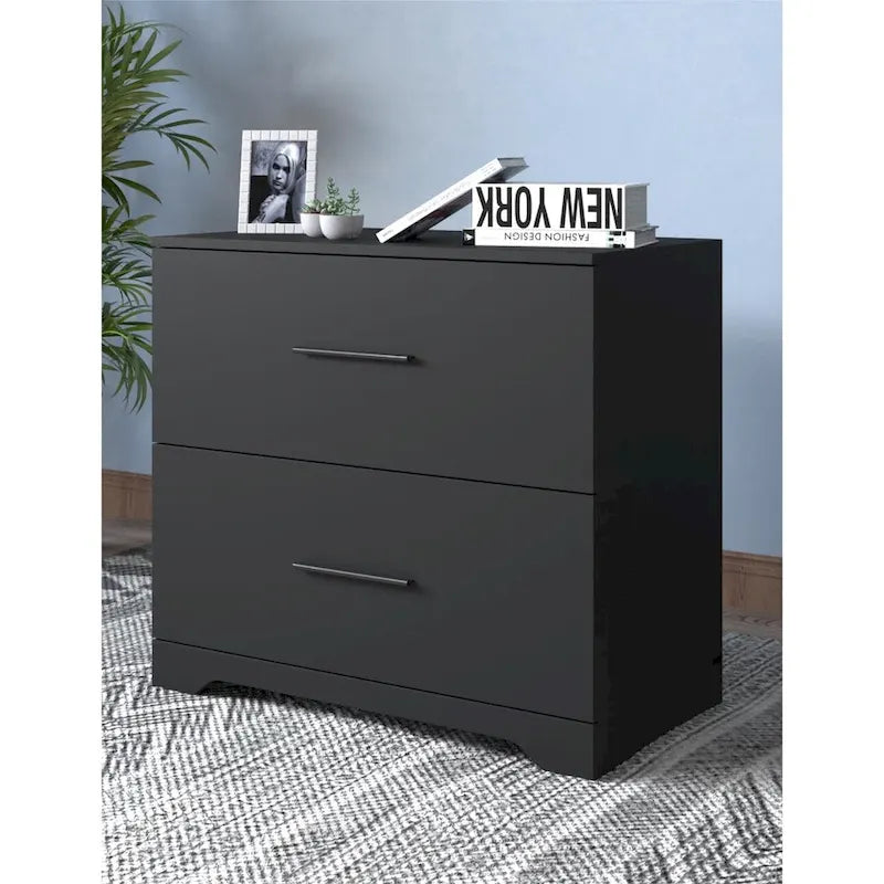 Classeur latéral à 2 tiroirs, meuble de rangement pour bureau à domicile