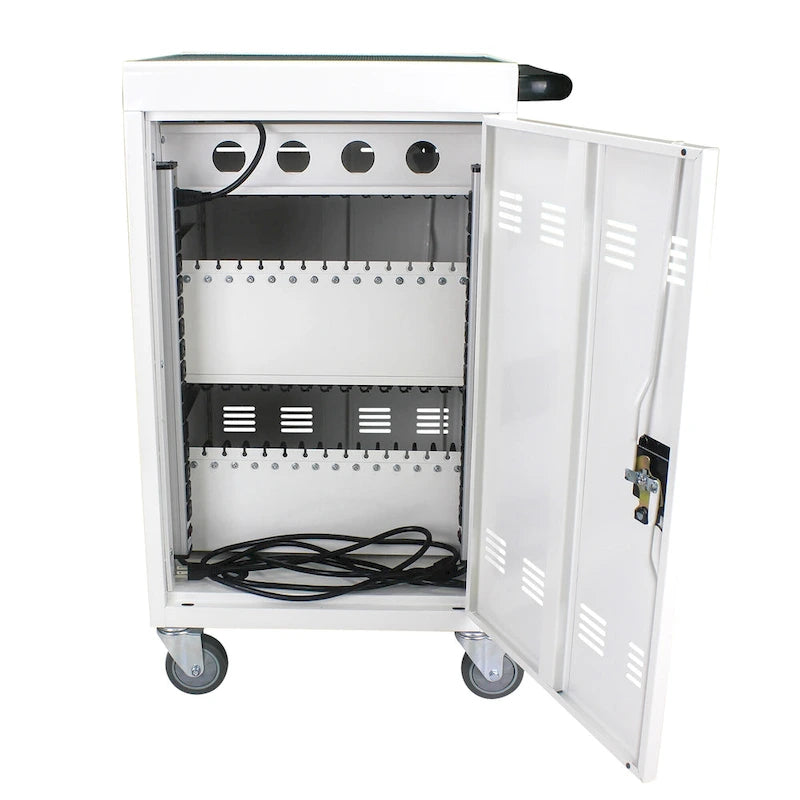 Chariot et armoire de recharge mobiles pour tablettes et ordinateurs portables 31+4 appareils