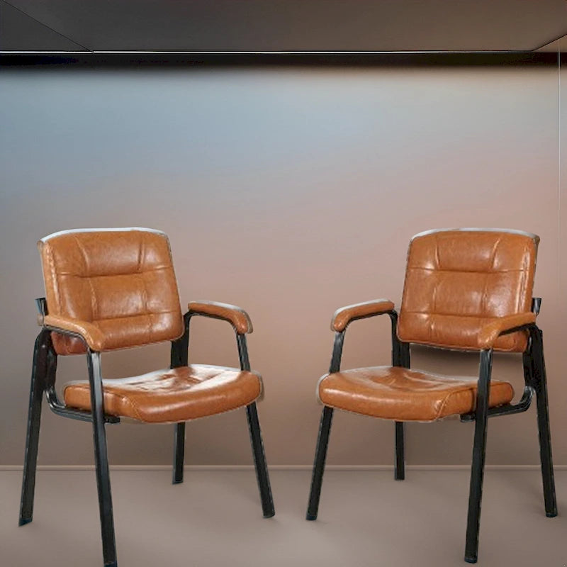 Fauteuils de bureau de direction en cuir de qualité supérieure avec accoudoirs rembourrés