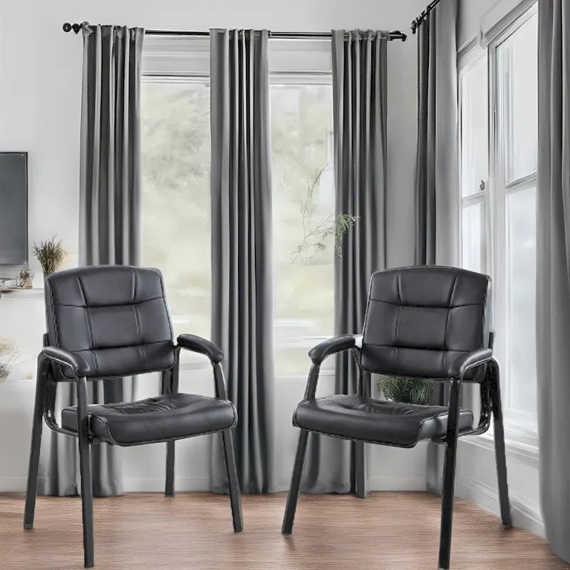 Fauteuils de bureau de direction en cuir de qualité supérieure avec accoudoirs rembourrés