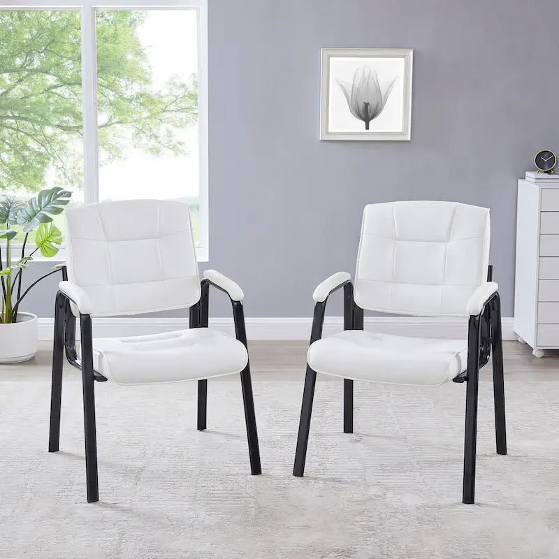 Fauteuils de bureau de direction en cuir de qualité supérieure avec accoudoirs rembourrés