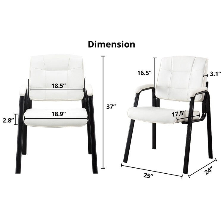 Fauteuils de bureau de direction en cuir de qualité supérieure avec accoudoirs rembourrés