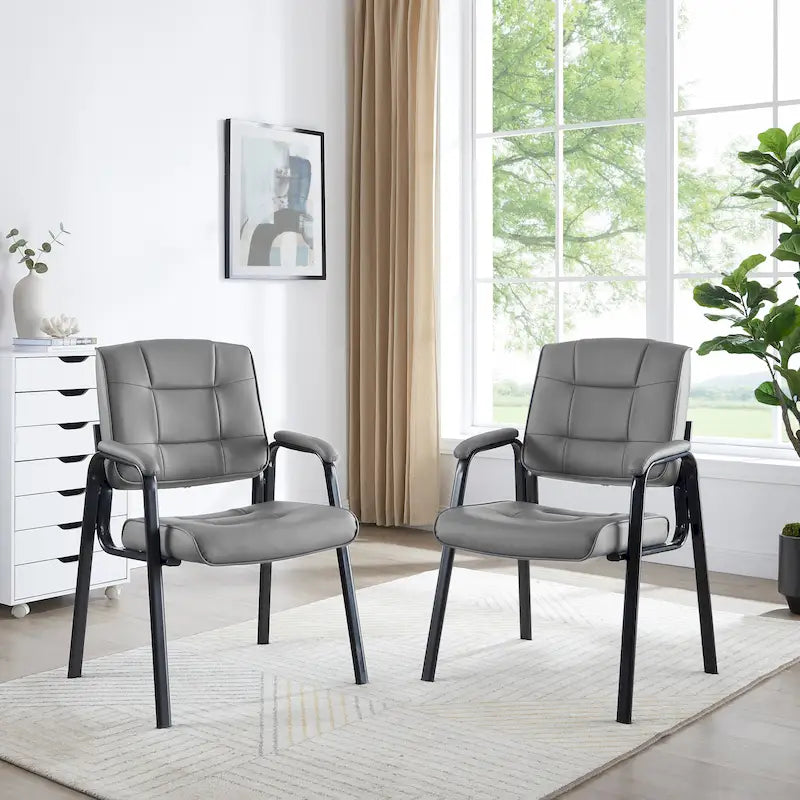 Fauteuils de bureau de direction en cuir de qualité supérieure avec accoudoirs rembourrés