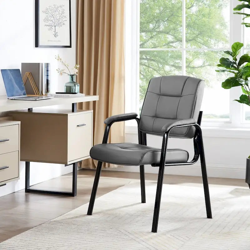Fauteuils de bureau de direction en cuir de qualité supérieure avec accoudoirs rembourrés