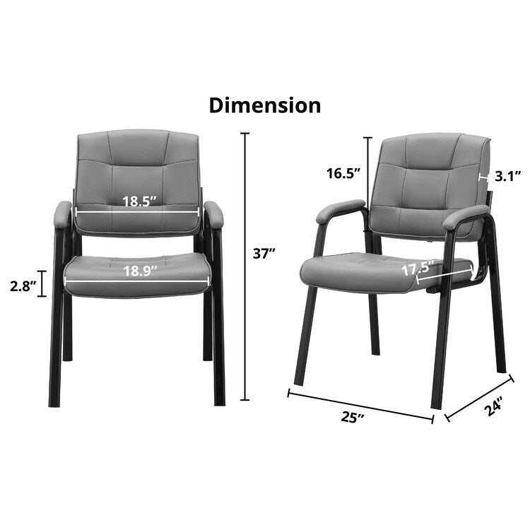 Fauteuils de bureau de direction en cuir de qualité supérieure avec accoudoirs rembourrés