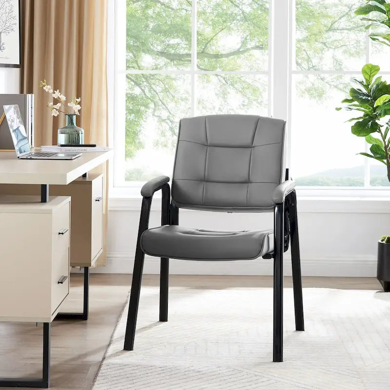 Fauteuils de bureau de direction en cuir de qualité supérieure avec accoudoirs rembourrés