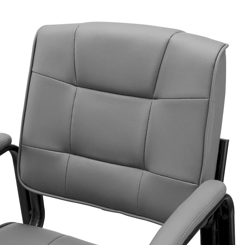 Fauteuils de bureau de direction en cuir de qualité supérieure avec accoudoirs rembourrés