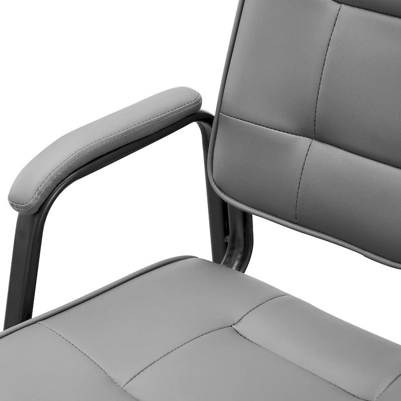 Fauteuils de bureau de direction en cuir de qualité supérieure avec accoudoirs rembourrés
