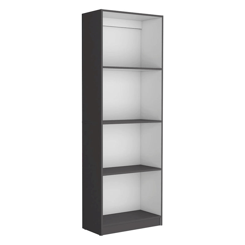 Ensemble de 3 bibliothèques Kenyon, 74 po de large, double armoire à 4 étagères