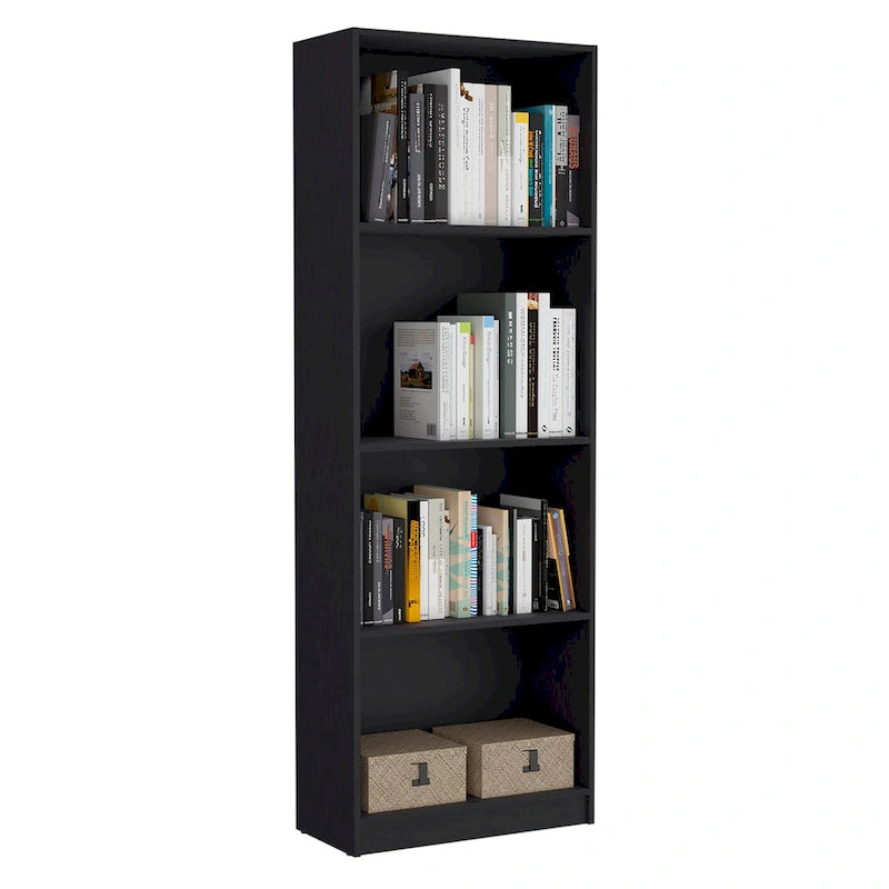 Ensemble de 3 bibliothèques Kenyon, 74 po de large, double armoire à 4 étagères
