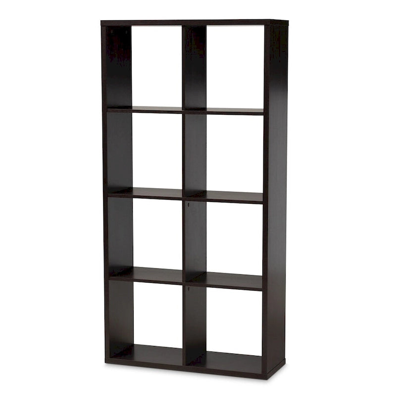 Étagère de rangement polyvalente à 8 compartiments Janne, style moderne et contemporain