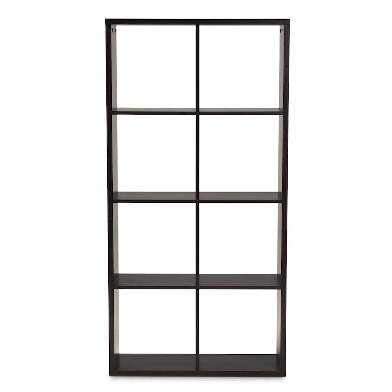 Étagère de rangement polyvalente à 8 compartiments Janne, style moderne et contemporain