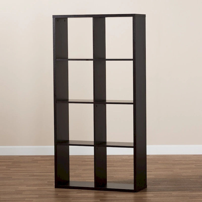 Étagère de rangement polyvalente à 8 compartiments Janne, style moderne et contemporain
