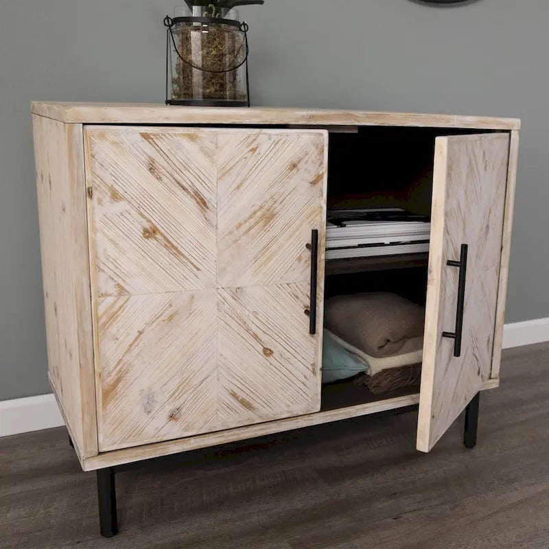 Meuble de rangement rustique de style ferme moderne