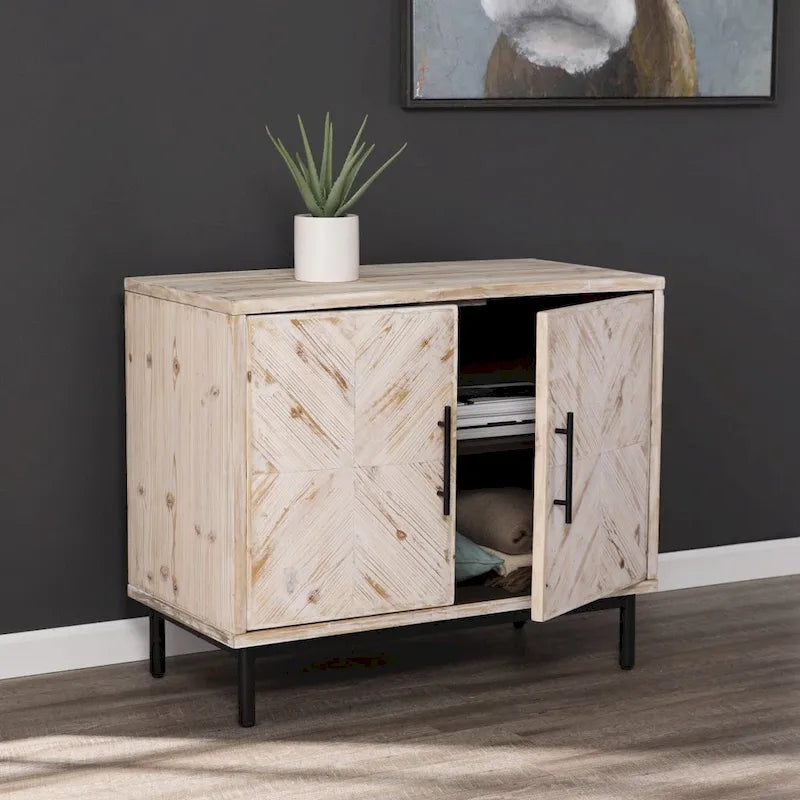 Meuble de rangement rustique de style ferme moderne