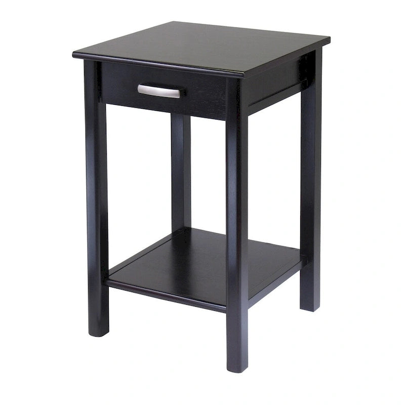 Porch & Den Table d'appoint / Desserte d'imprimante Bertha avec tiroir et étagères