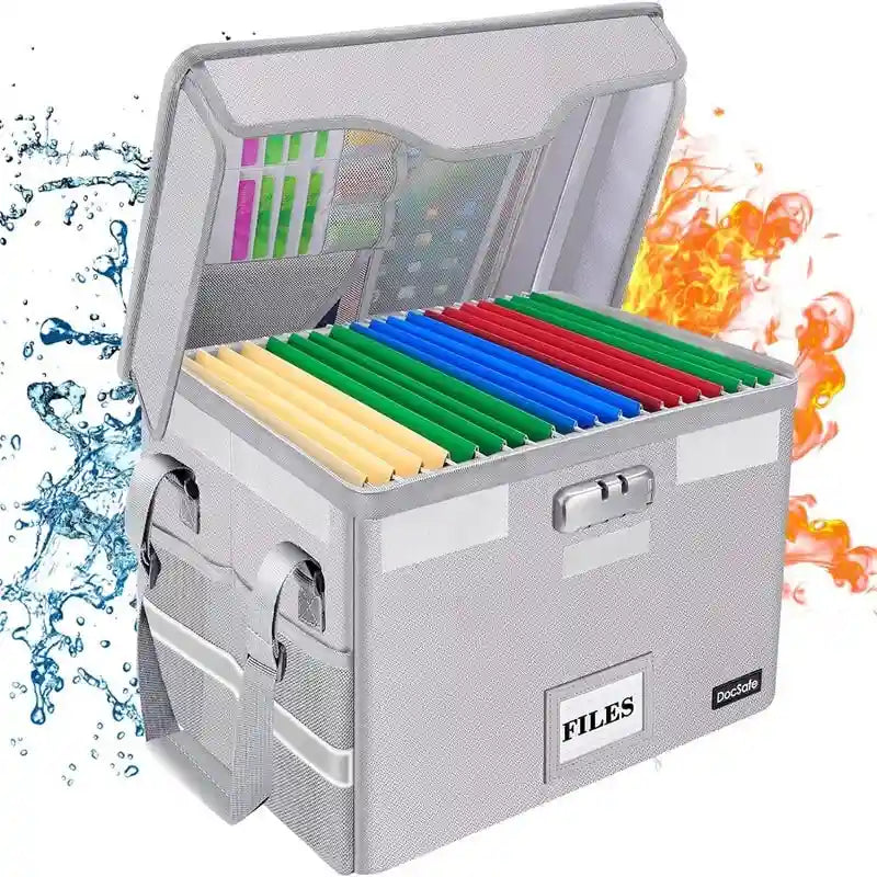 Boîte de rangement ignifuge pour documents