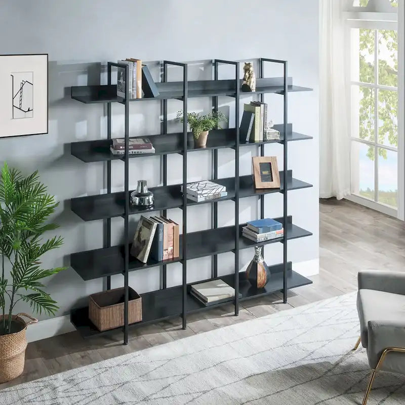 Bibliothèque à 5 niveaux pour bureau à domicile