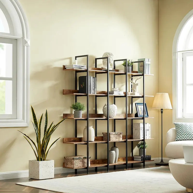 Bibliothèque à 5 niveaux pour bureau à domicile