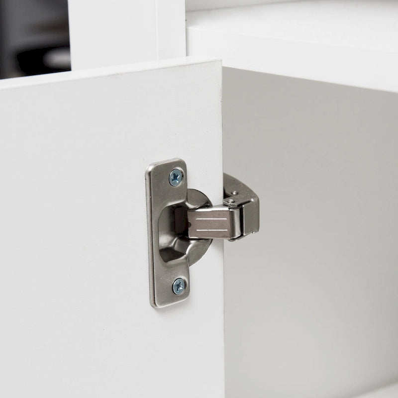 Meuble de rangement contemporain à 2 portes avec lumières LED