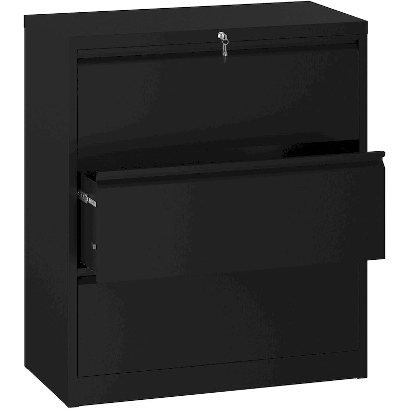Classeur latéral en acier à serrure 2/3/4 tiroirs 35W pour formats A4, légal et lettre
