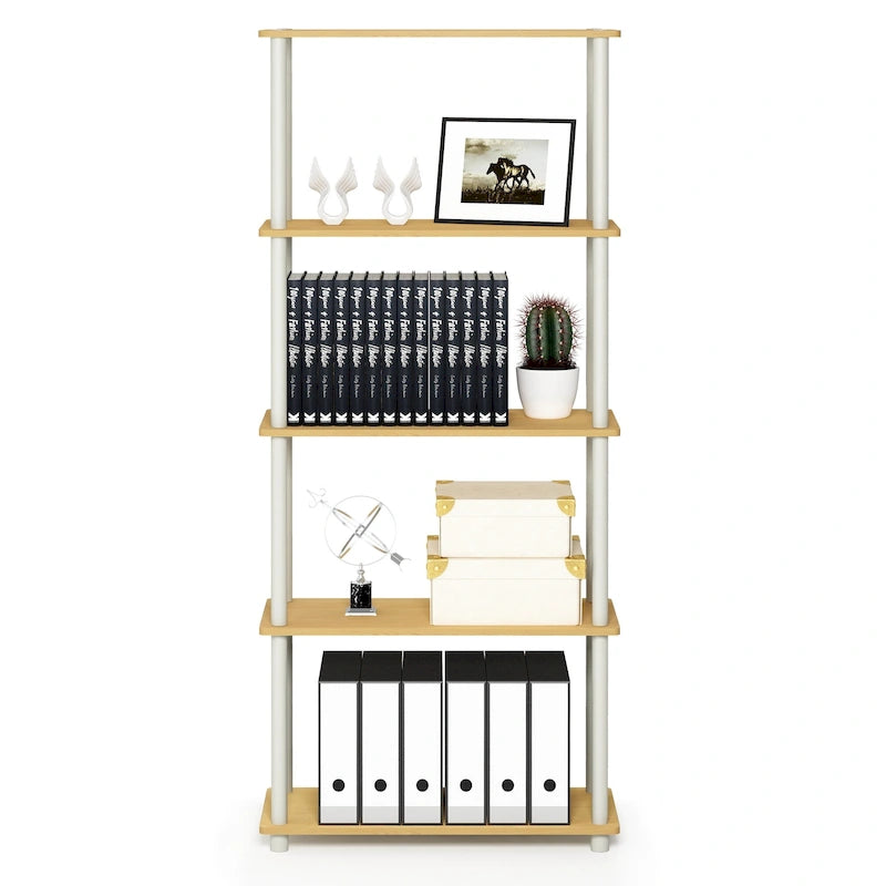 Étagère de présentation polyvalente à 5 niveaux Turn-N-Tube de Furinno