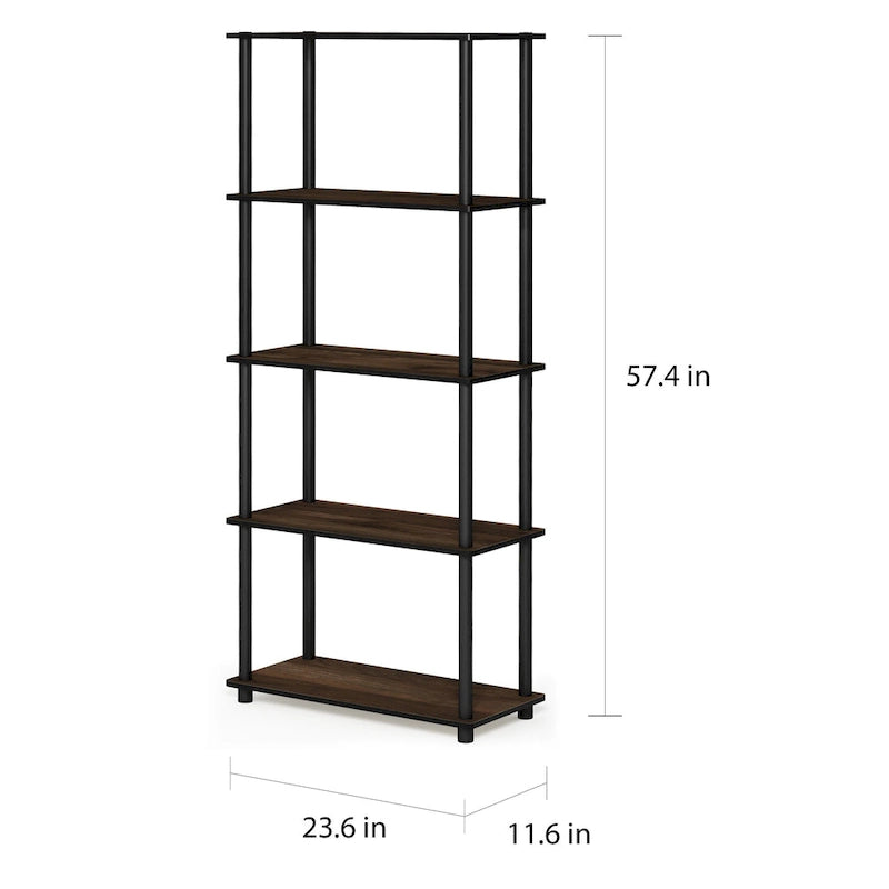 Étagère de présentation polyvalente à 5 niveaux Turn-N-Tube de Furinno