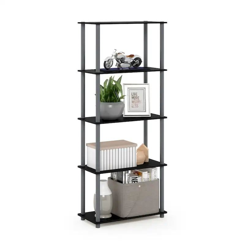 Étagère de présentation polyvalente à 5 niveaux Turn-N-Tube de Furinno